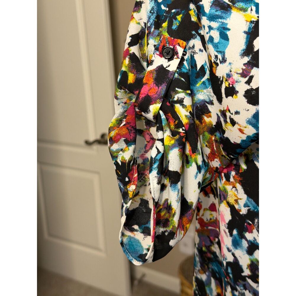 Colorful Abstract Floral Tunic - Picture 3 of 11